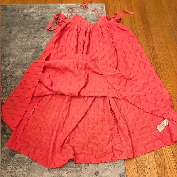 NWT! RARE! Free People Primmy Midi Dress, SZ Small in Ice Coral - Picture 8 of 15